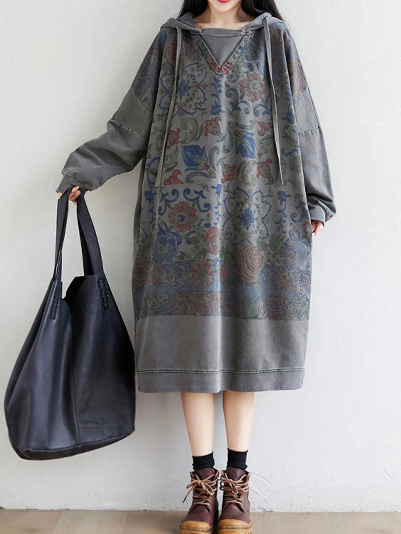 A Heart of Gold Hooded Dress