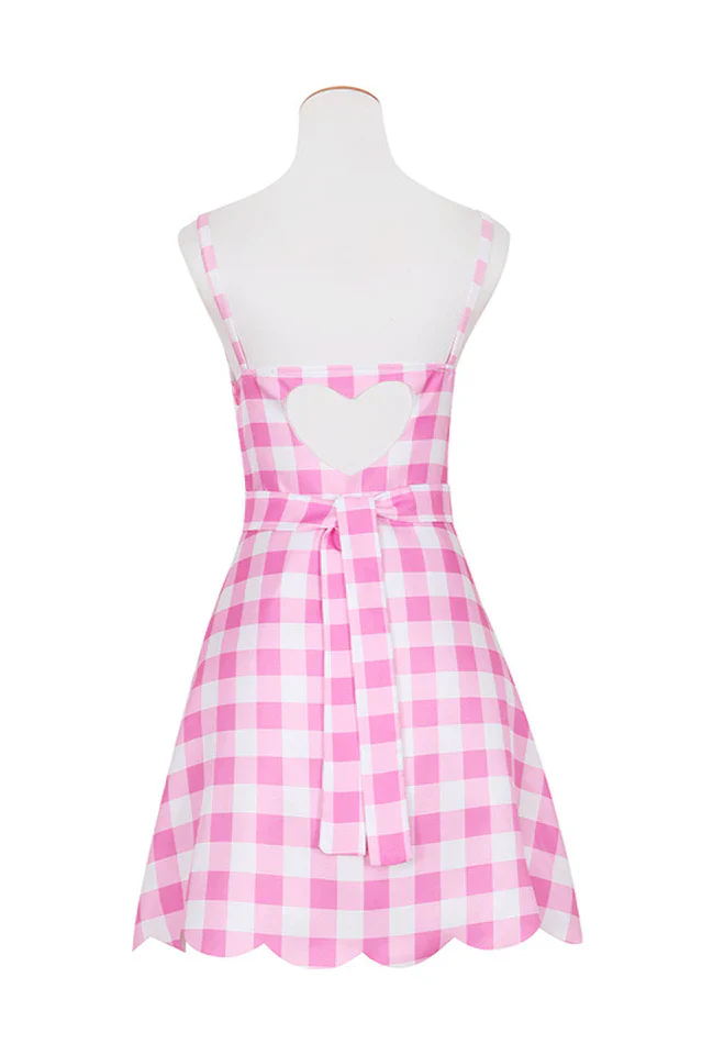 Barbie Movie Margot Pink Plaid Check Dress - Image 13