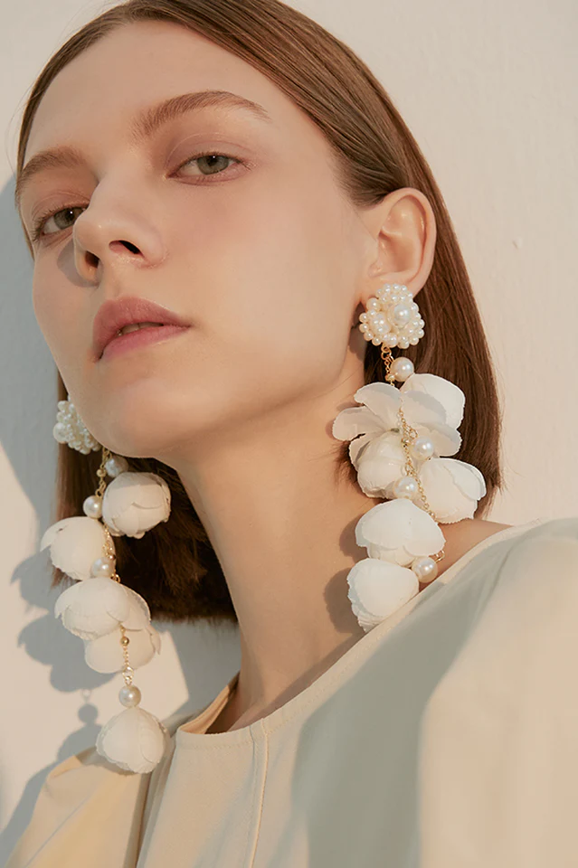 Flower Drop Earrings - Image 8