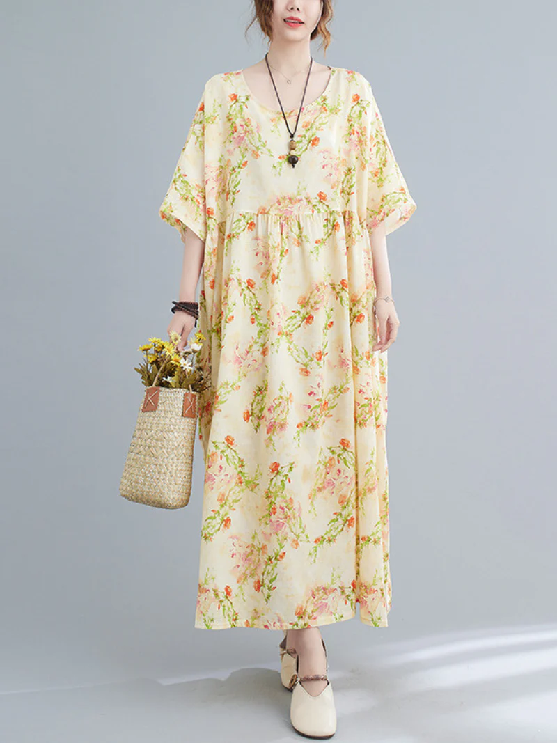 Highest Hopes Cotton Smock Dress