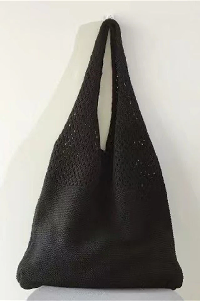 Knit Design Shoulder Bag - Image 16