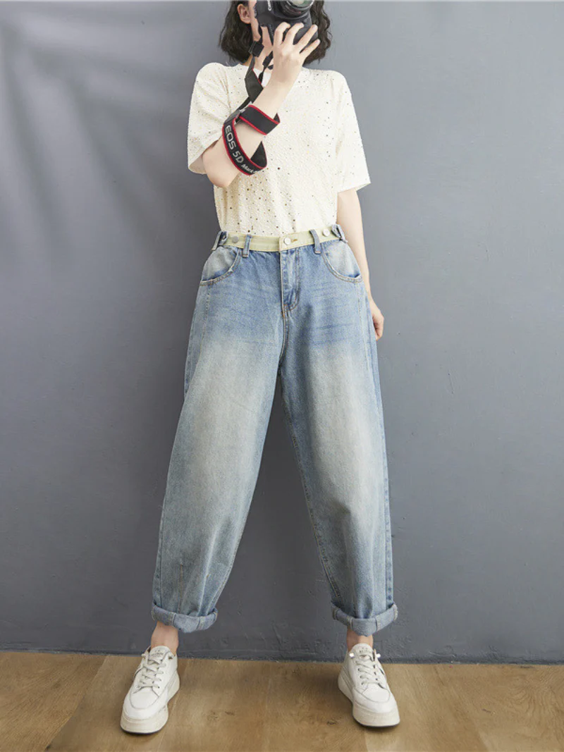 Summer Casual Loose jeans Slim Fit - Image 2