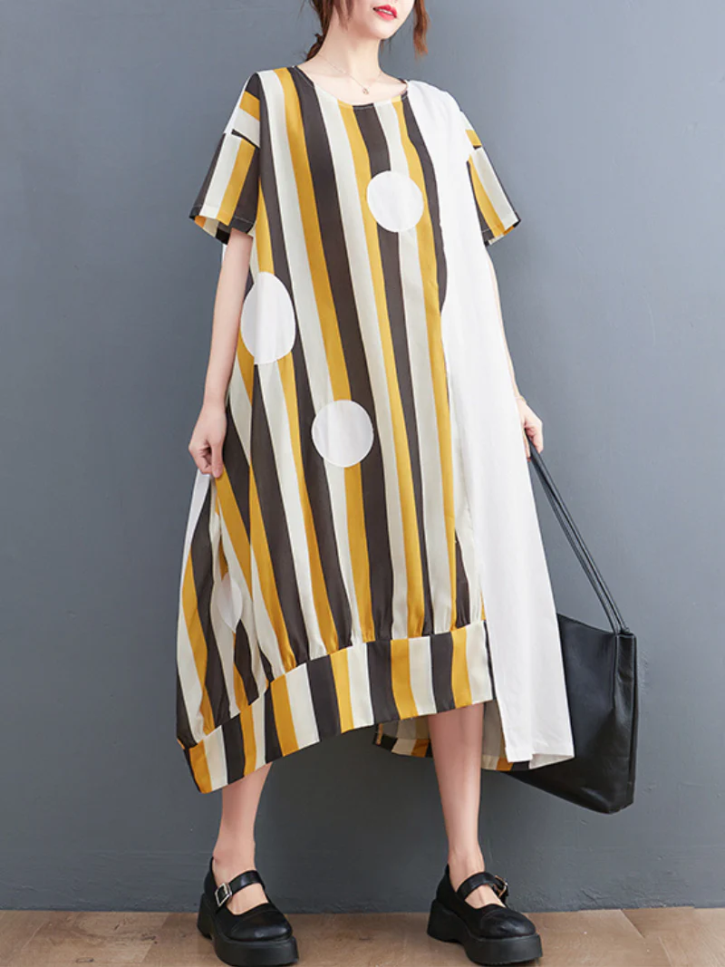 You're A Dreamer Round Neck A-line Dress